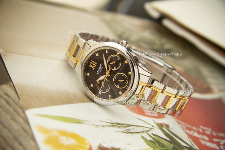 Đồng hồ Casio LTP-E306SG-1AVDF: Thiết kế đề cao sự cân đối - Ảnh 3