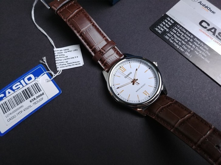 Đồng hồ Casio LTP-V005L-7B3UDF giá rẻ, thay pin miễn phí - Ảnh 4