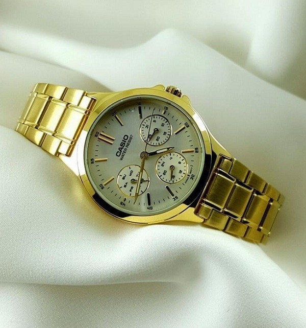 Đồng hồ Casio LTP-V300G-7AUDF thay pin miễn phí trọn đời - Ảnh 2