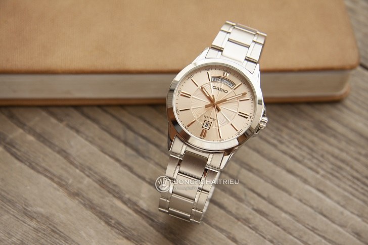 Đồng hồ Casio MTP-1381D-9AVDF giá rẻ, ô lịch lớn đặc biệt - Ảnh: 6