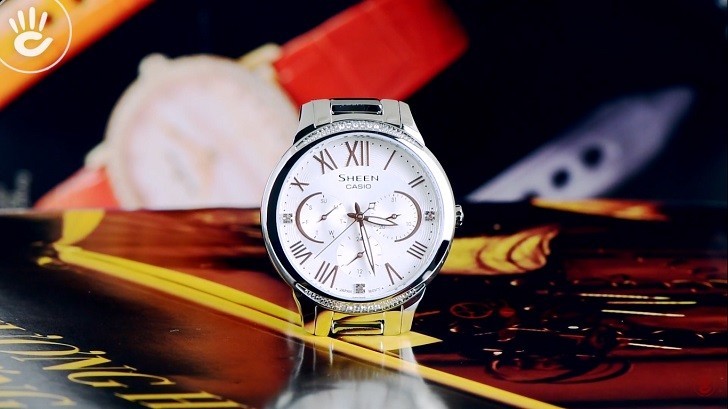 Đồng hồ nữ Casio SHE-3058D-7AUDR giá rẻ, thay pin miễn phí - Ảnh 1