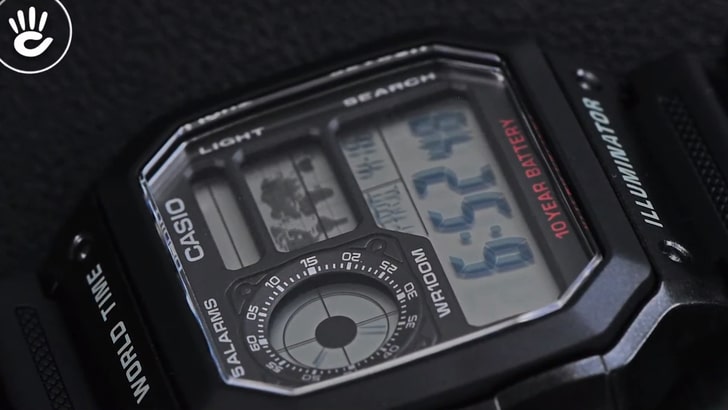 Đồng hồ Casio AE-1200WH-1AVDF giá rẻ, thay pin miễn phí - Ảnh 3
