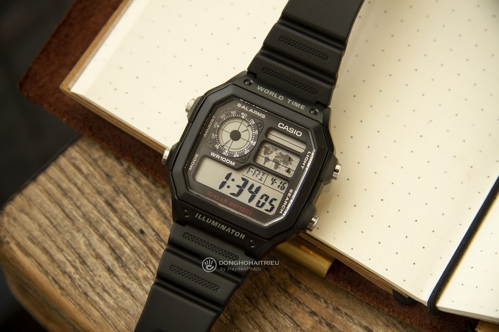 Đồng hồ Casio AE-1200WH-1AVDF giá rẻ, thay pin miễn phí - Ảnh 8