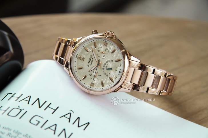 Đồng hồ Casio SHE-3047PG-9AUDR thay pin miễn phí trọn đời - Ảnh 1