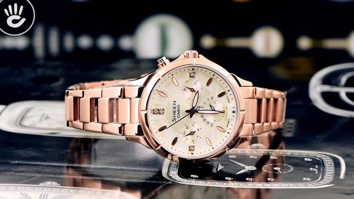 Đồng hồ Casio SHE-3047PG-9AUDR thay pin miễn phí trọn đời - Ảnh 8