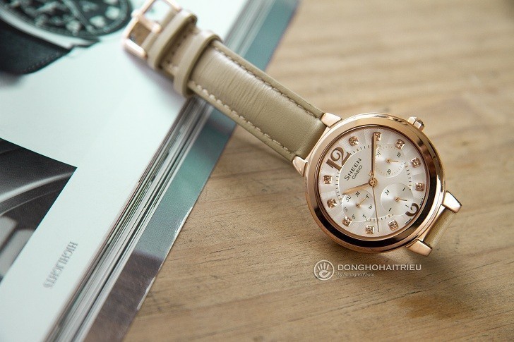 Đồng hồ Casio SHE-3048PGL-7BUDR giá rẻ, thay pin miễn phí - Ảnh 1