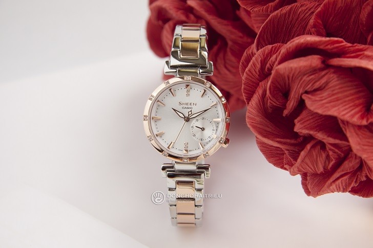 Đồng hồ Casio SHE-4051SPG-7AUDF giá rẻ, thay pin miễn phí - Ảnh 1