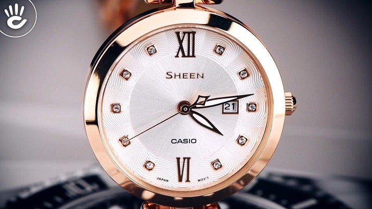Đồng hồ Casio SHE-4055PG-4AUDF thay pin miễn phí trọn đời - Ảnh 2