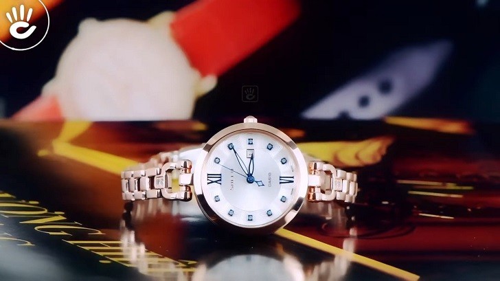 Đồng hồ Casio SHE-4055PG-7AUDF giá rẻ, thay pin miễn phí - Ảnh: 1