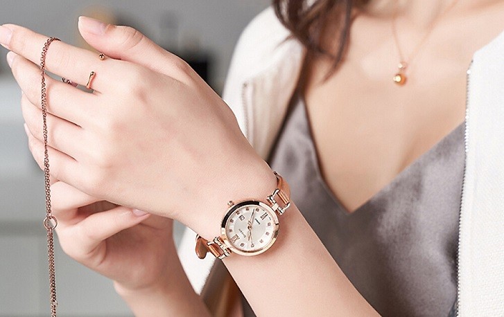 Đồng hồ nữ Casio SHE-4055PGL-7BUDF đính đá sang trọng - Ảnh 5