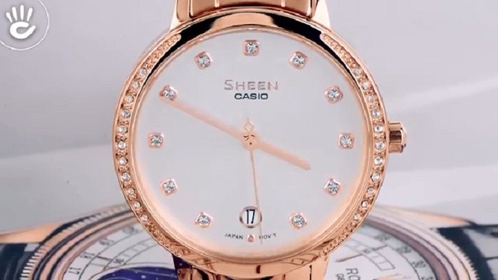 Đồng hồ Casio SHE-4056SPG-7AUDF giá tốt thay pin miễn phí - Ảnh 3