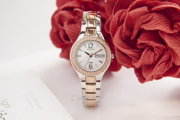 Đồng hồ Casio SHE-4800SG-7AUDR: Hấp dẫn với nét đẹp nữ tính - Ảnh 3