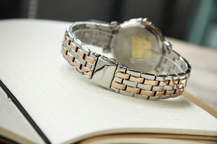 Casio SHN-3011SG-7ADR đính pha lê, dây demi sang trọng - Ảnh 5