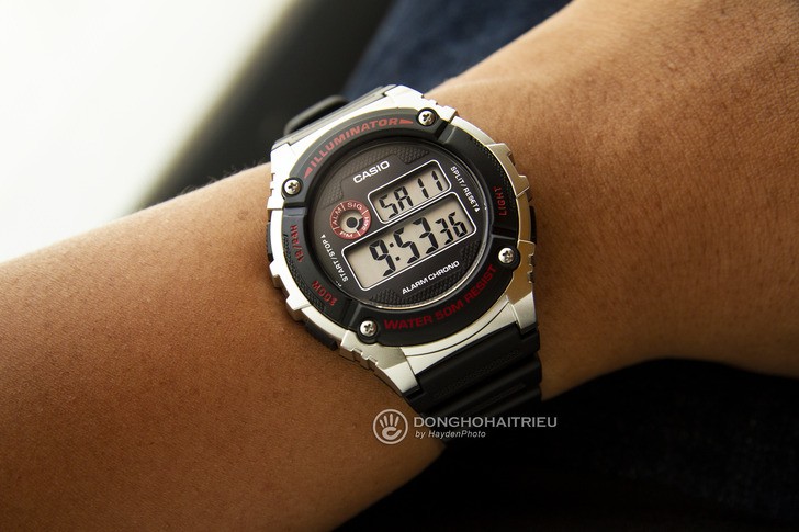 Đồng hồ Casio W-216H-1CVDF giá rẻ, được thay pin miễn phí - Ảnh 2