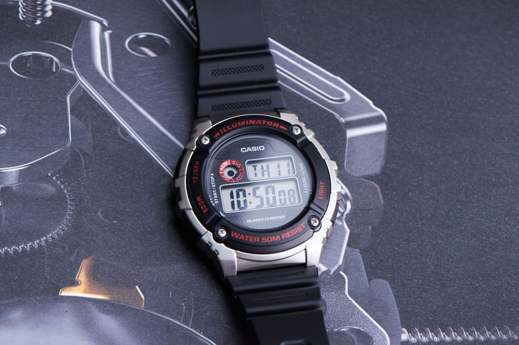 Đồng hồ Casio W-216H-1CVDF giá rẻ, được thay pin miễn phí - Ảnh 3