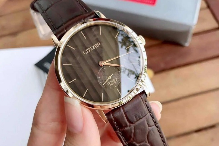 Đồng hồ nam Citizen BE9173-07X dây da lịch lãm, sang trọng - Ảnh 6