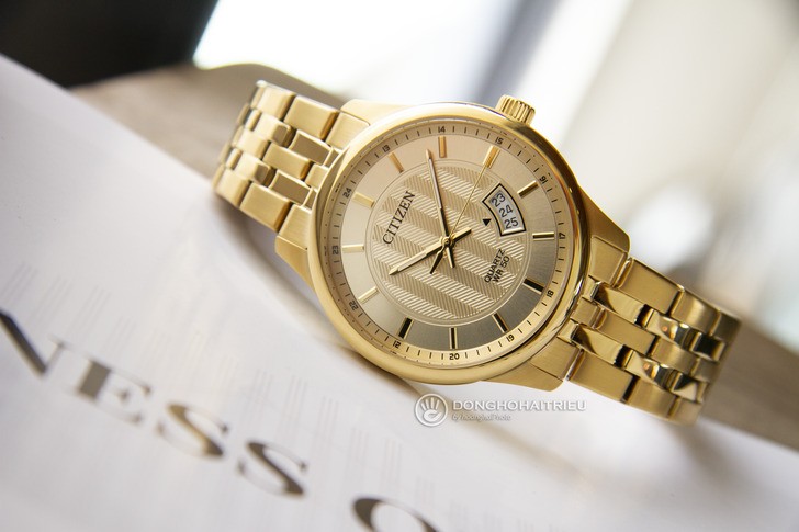 Đồng hồ Citizen BI1052-85P máy quartz, mạ vàng sang trọng - Ảnh 1