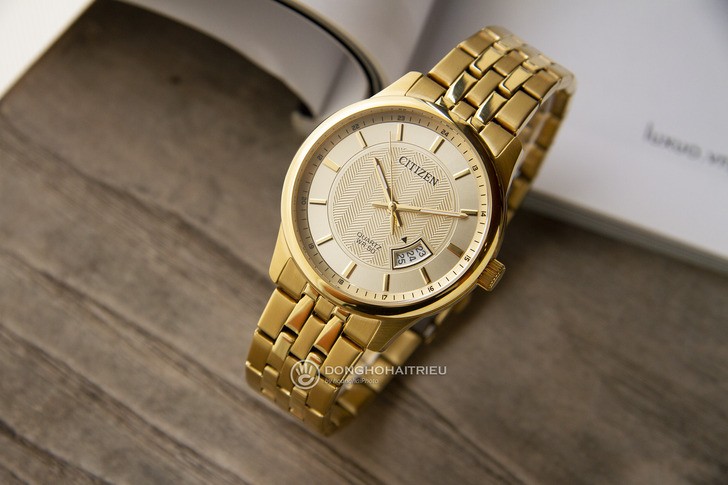 Đồng hồ Citizen BI1052-85P máy quartz, mạ vàng sang trọng - Ảnh 2