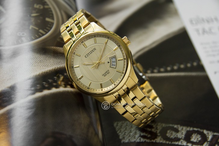 Đồng hồ Citizen BI1052-85P máy quartz, mạ vàng sang trọng - Ảnh 7