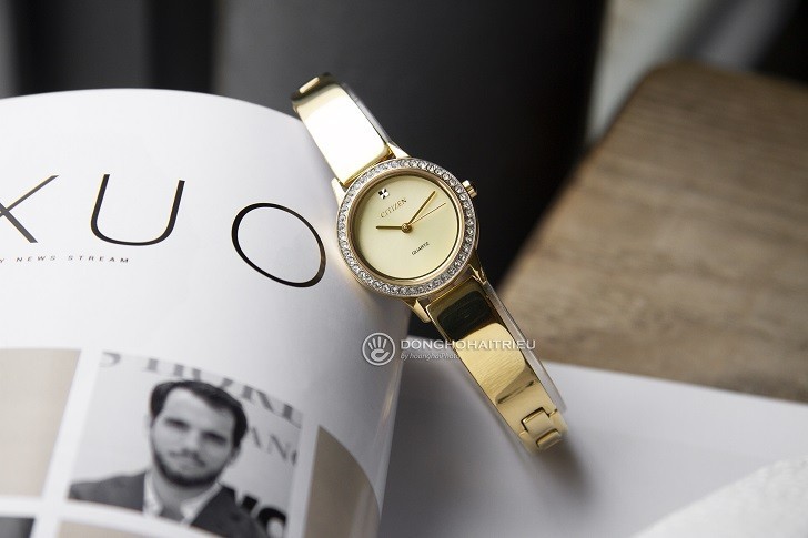 Đồng hồ nữ Citizen EJ6132-55P thiết kế đính đá sang trọng - Ảnh 1