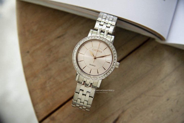 Đồng hồ Citizen EL3041-87X 100% máy Nhật, siêu mỏng 7mm - Ảnh 3