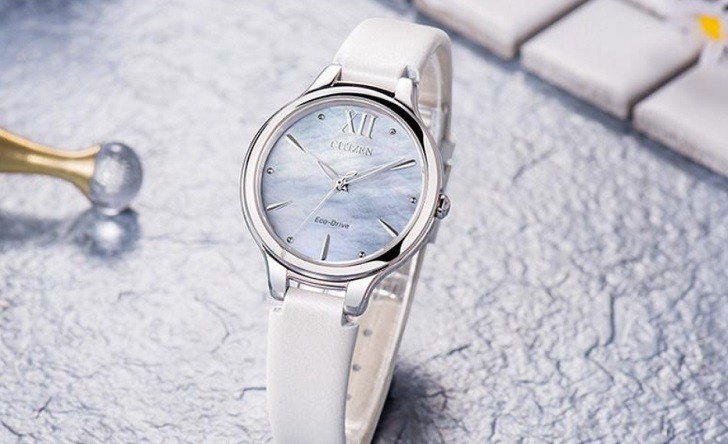 Đồng hồ Citizen EM0550-16N sử dụng năng lượng ánh sáng - Ảnh 1