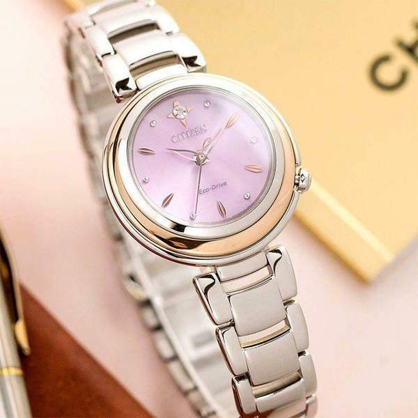 Đồng hồ Citizen Eco-Drive EM0588-81X siêu mỏng 7mm - Ảnh 3