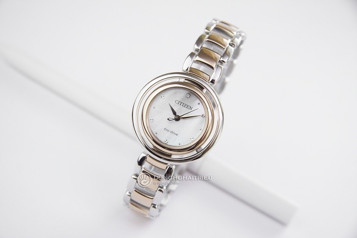 Đồng hồ Eco-Drive Citizen EM0666-89D năng lượng ánh sáng - Ảnh 2