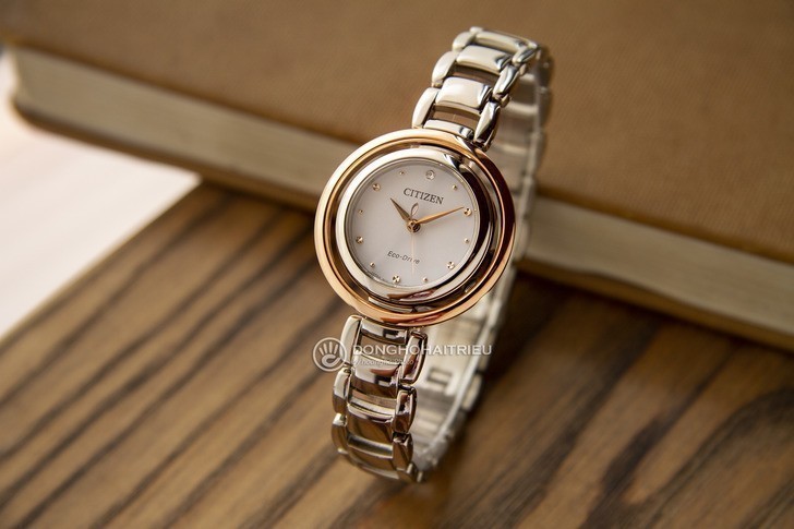 Đồng hồ nữ Citizen EM0668-83A bộ máy năng lượng ánh sáng - Ảnh 1