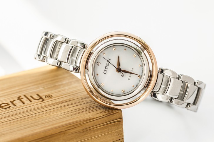 Đồng hồ nữ Citizen EM0668-83A bộ máy năng lượng ánh sáng - Ảnh 2