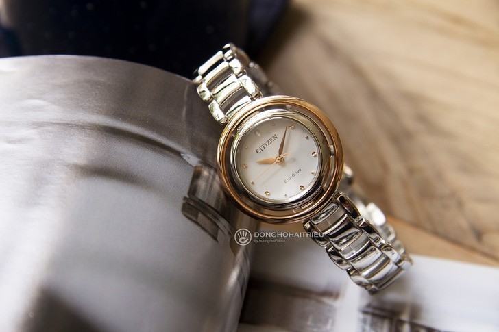 Đồng hồ nữ Citizen EM0668-83A bộ máy năng lượng ánh sáng - Ảnh 6