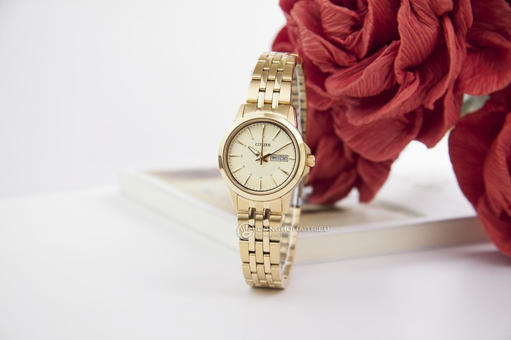 Đồng hồ Citizen EQ0603-59P máy quartz, mạ vàng sang trọng - Ảnh 1