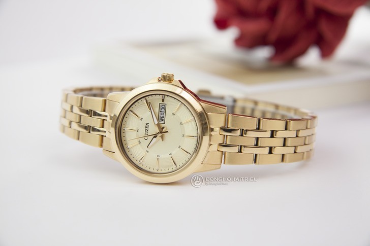 Đồng hồ Citizen EQ0603-59P máy quartz, mạ vàng sang trọng - Ảnh 2