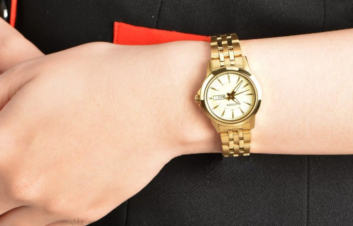 Đồng hồ Citizen EQ0603-59P máy quartz, mạ vàng sang trọng - Ảnh 3
