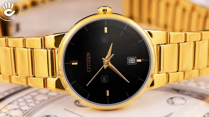 Đồng hồ Citizen EU6012-58E máy quartz, mạ vàng sang trọng - Ảnh 5