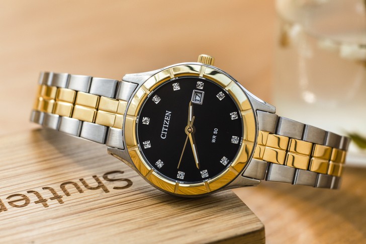 Citizen EU6044-51E đính 12 viên pha lê, dây demi sang trọng - Ảnh 3