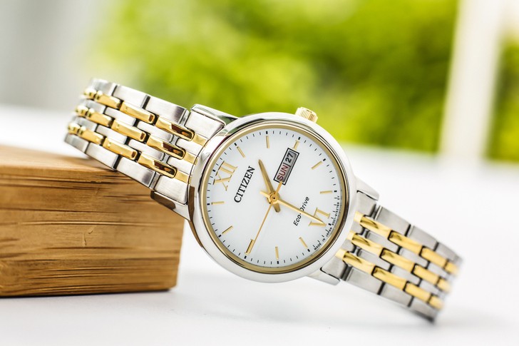 Đồng hồ Citizen EW3254-87A thời trang, dây demi sang trọng - Ảnh 3