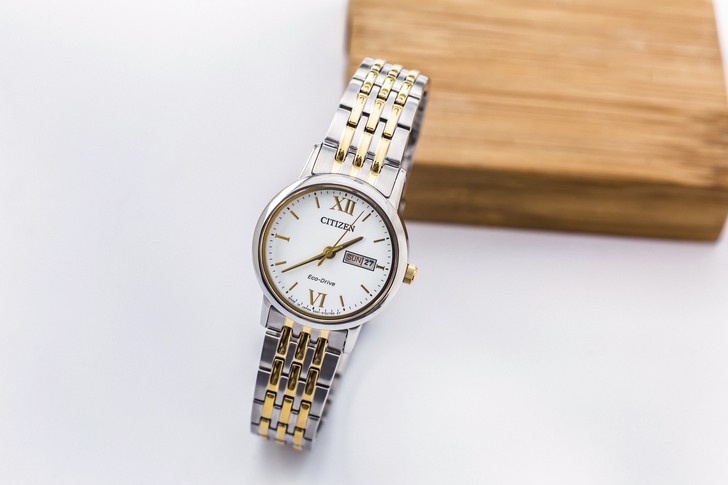 Đồng hồ Citizen EW3254-87A thời trang, dây demi sang trọng - Ảnh 2