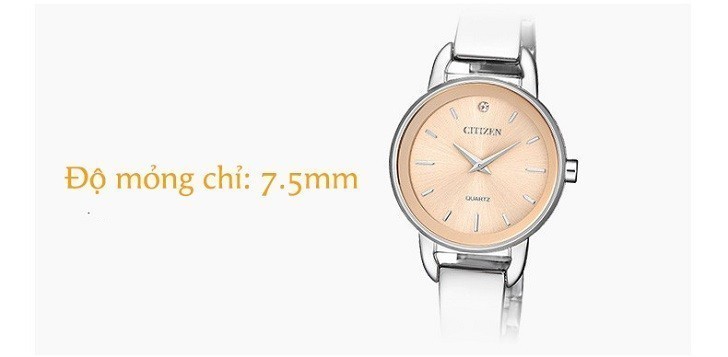 Đồng hồ Citizen EZ6370-56X mặt nhỏ, giá rẻ, đính pha lê - Ảnh: 1