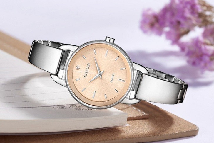 Đồng hồ Citizen EZ6370-56X mặt nhỏ, giá rẻ, đính pha lê - Ảnh: 2