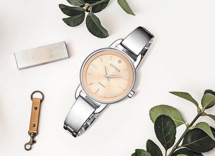 Đồng hồ Citizen EZ6370-56X mặt nhỏ, giá rẻ, đính pha lê - Ảnh: 6