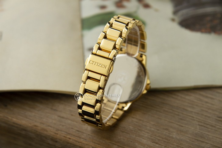 Đồng hồ Citizen FD2042-51P mạ vàng, đính pha lê sang trọng - Ảnh 4