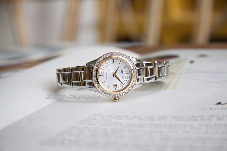 Đồng hồ nữ Citizen FE1124-82A bộ máy năng lượng ánh sáng - Ảnh 2