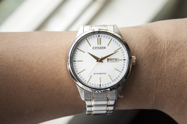 Đồng hồ nam Citizen NH7524-55A bộ máy cơ giá rẻ bất ngờ - Ảnh 3