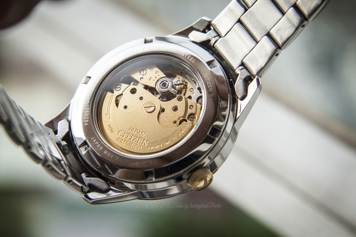 Đồng hồ nam Citizen NH7524-55A bộ máy cơ giá rẻ bất ngờ - Ảnh 4