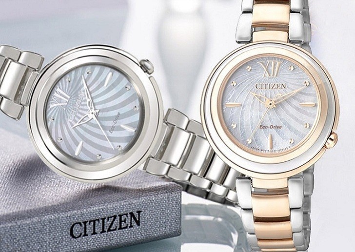 Đồng hồ Eco-Drive Citizen EM0331-52D năng lượng ánh sáng - Ảnh 7