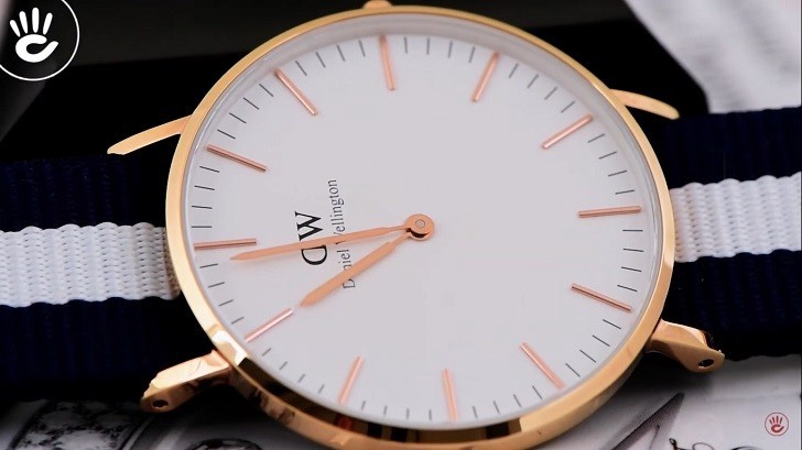 Đồng hồ Daniel Wellington DW00100031 thiết kế dây vải năng động - Ảnh 6