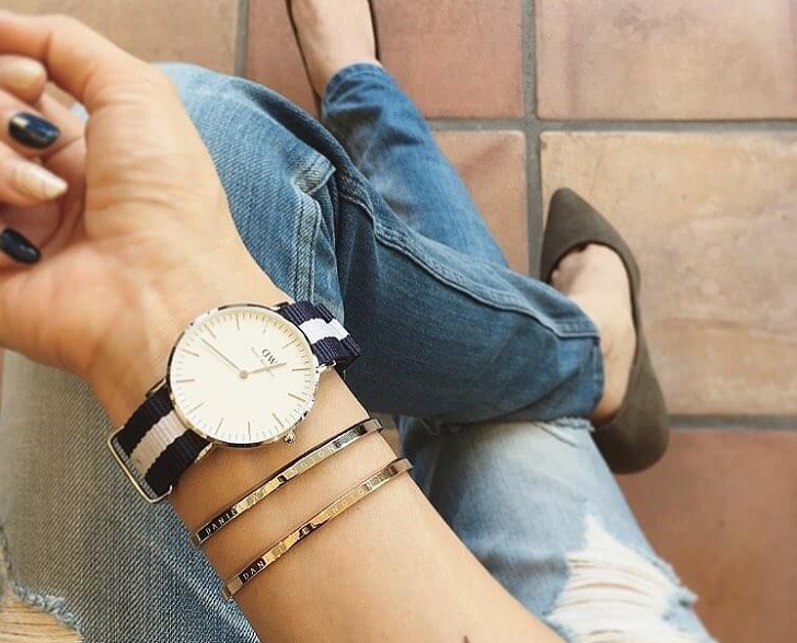 Đồng hồ Daniel Wellington DW00100047 rẻ thay pin miễn phí - Ảnh 4