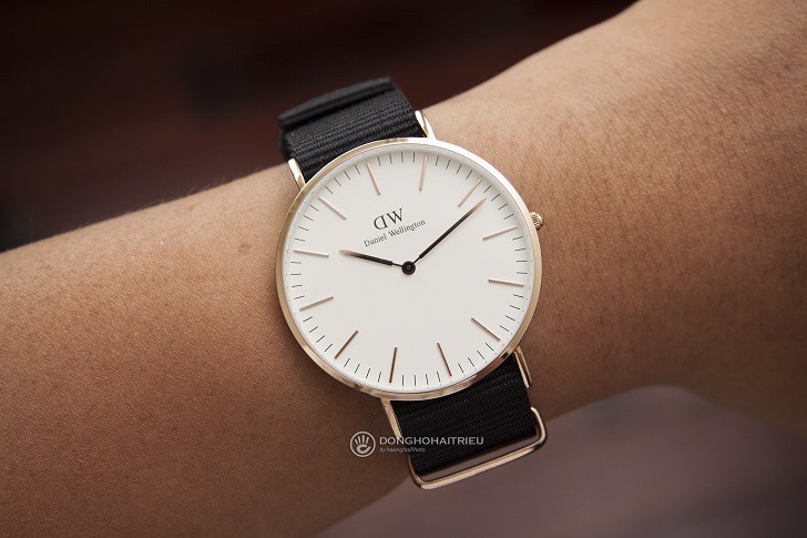 Đồng hồ Daniel Wellington DW00100257 dây vải trẻ trung - Ảnh 4