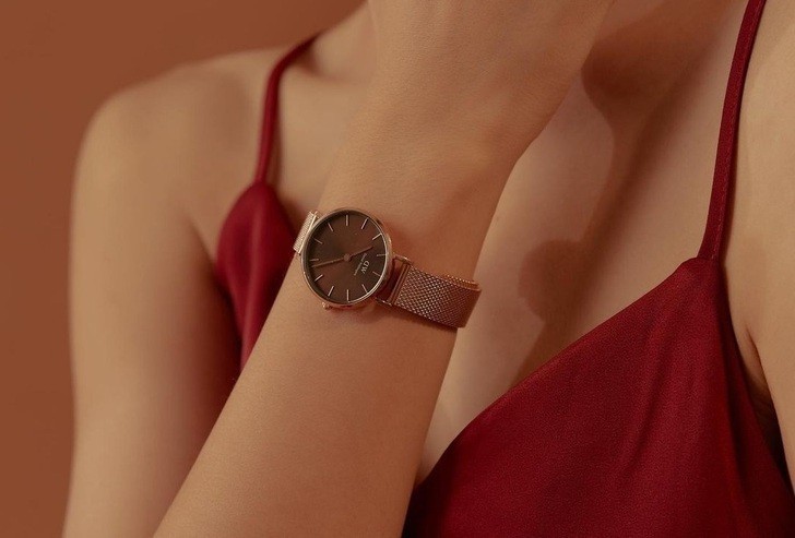Đồng hồ Daniel Wellington DW0010034: Dây lưới sang trọng - Ảnh 2